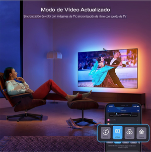 CINTA DE LUCES LED RGB TV APP TUYA 5 MTS